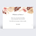 Carte remerciement anniversaire Kraft Fleuri Verso