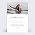 Carte remerciement anniversaire Manuscrite Verso