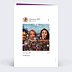 Carte remerciement anniversaire Tendance Verso