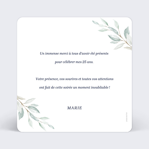 Remerciements Anniversaire Acrostiche Merci