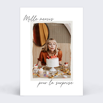 Remerciements Anniversaire Belle Image