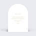 Remerciements Anniversaire Ligne ocre arche