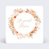 Carte remerciement anniversaire Ronde Florale