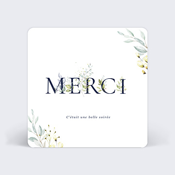 Carte remerciements anniversaire Acrostiche Merci 