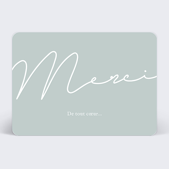 Remerciements Anniversaire Merci Typographie