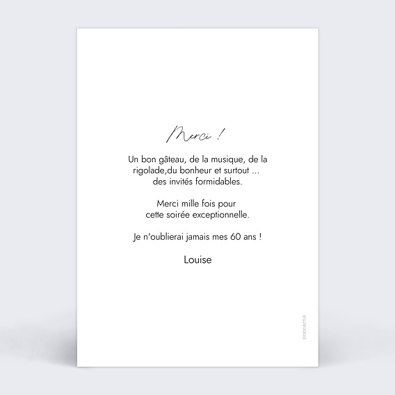Remerciements Anniversaire Pêle Mêle Polaroid