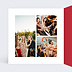 Carte remerciement anniversaire Photo Coeur Intérieur Gauche