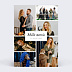 Carte remerciement anniversaire Multiphoto Etiquette