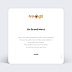 Carte remerciement anniversaire Bouquet Printanier Verso
