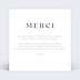 Carte remerciement anniversaire Texte Calligraphie Verso