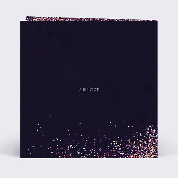 Remerciements Anniversaire Paillettes roses