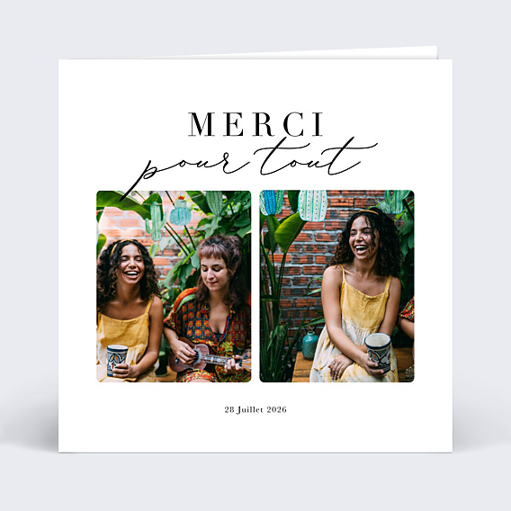 Remerciements Anniversaire Grande Typo Merci Graines à planter