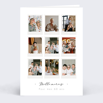 Remerciements Anniversaire Ple Mle Polaroid