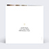 Carte remerciement baptême Couronne Ocre Eucalyptus Verso