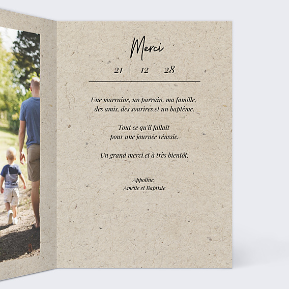 Remerciements Baptême Esprit Chiné IV