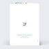 Carte remerciement baptême Floral Atmosphère Verso