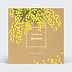 Carte remerciement baptême Mimosa