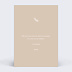 Carte remerciement baptême Beige Verso