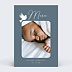 Carte remerciement baptême Photo Colombe Recto