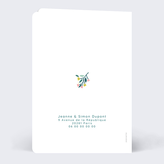 Remerciements Baptême Floral Atmosphère