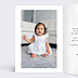 Carte remerciement baptême Polaroïd Simple III Intérieur Gauche
