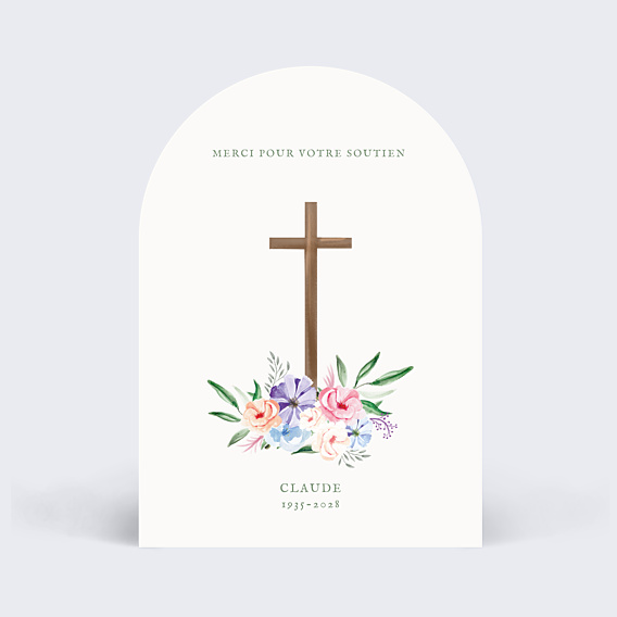 Remerciements Décès Chretien fleuri