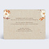 Carte remerciement décès Jolies Fleurs Verso