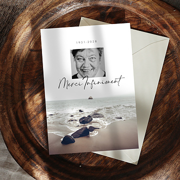 Carte remerciement dcs Horizon
