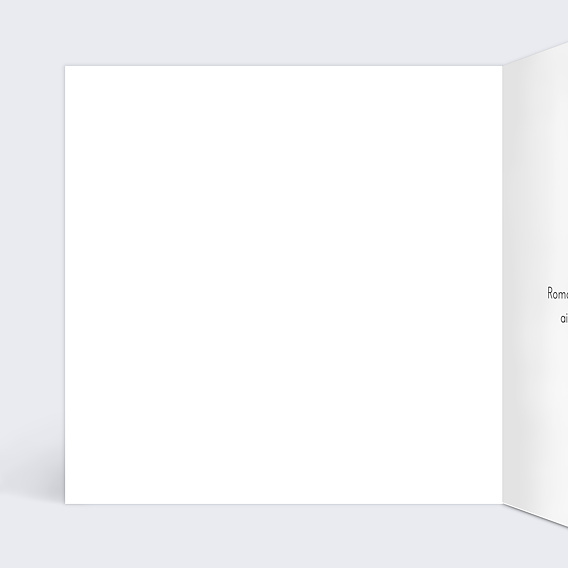 Carte remerciement décès Signature Intérieur Gauche