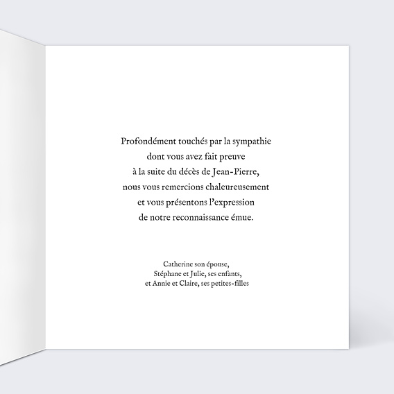 Remerciements Décès Citation Végétal