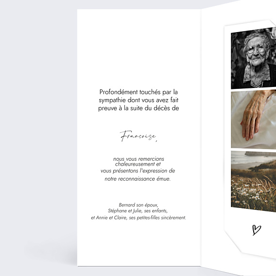 Remerciements Décès Moments volés