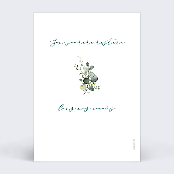 Remerciements Décès Brins d'Herbarium
