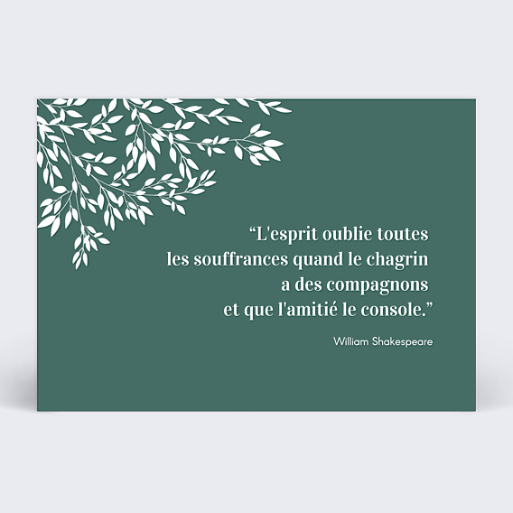 Remerciements Décès Paisible