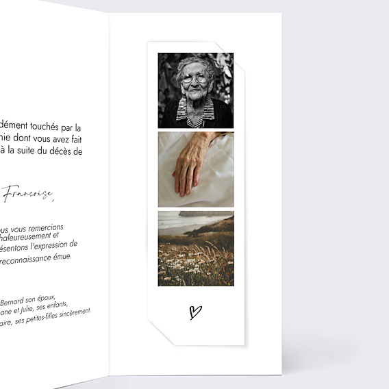 Remerciements Décès Moments volés