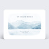 Carte remerciement décès Montagne Aquarelle Recto