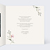 Carte remerciement décès Motif fleurs sauvages Intérieur Droit