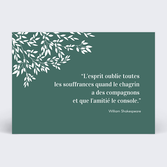 Remerciements Décès Paisible