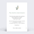 Remerciements Décès Portrait minimaliste avec couronne eucalyptus