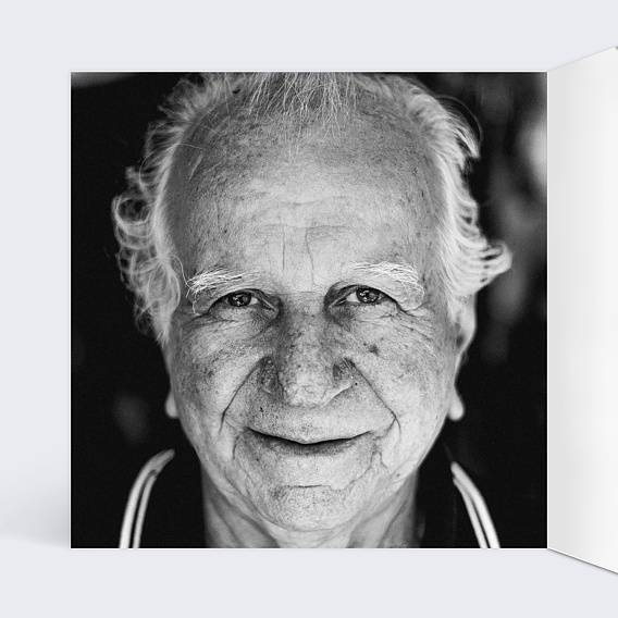 Carte remerciement décès Couronne Eucalyptus Aquarelle Intérieur Gauche