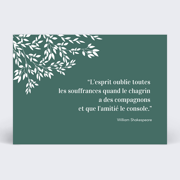 Remerciements Décès Paisible