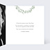 Carte remerciement décès Couronne Eucalyptus Aquarelle Intérieur Droit