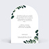 Carte remerciement décès  Branche d'Eucalyptus Verso