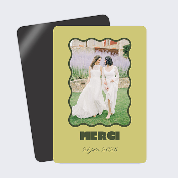 Remerciements mariage Citrus wavy
