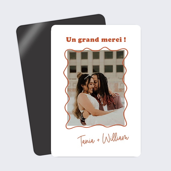 Remerciements mariage Wavy Imparfait