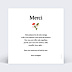Remerciements mariage Portrait minimaliste avec couronne champêtre