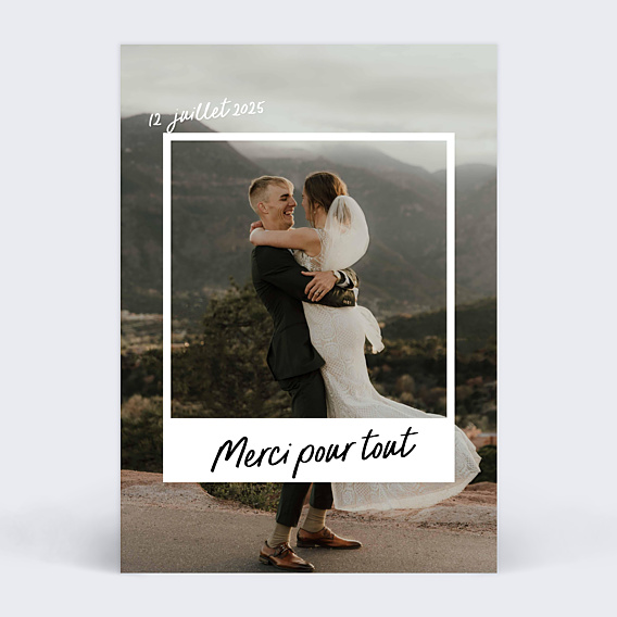 Remerciements mariage Arret Sur Image