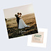 Carte remerciement mariage Bandeau avec graines Après 1