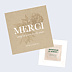 Carte remerciement mariage Merci fleuri avec graines Après 1