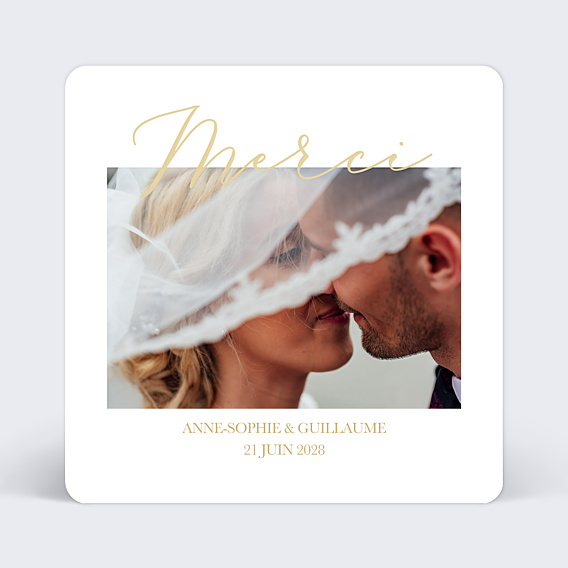 Remerciements mariage Joli Oui