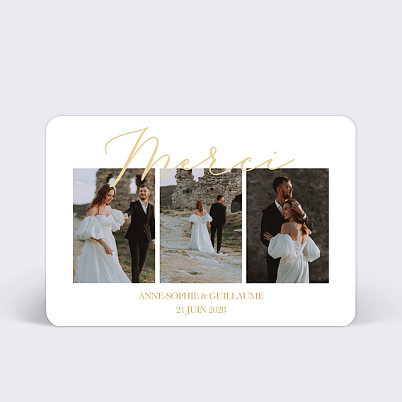 Remerciements mariage Joli Merci Multi